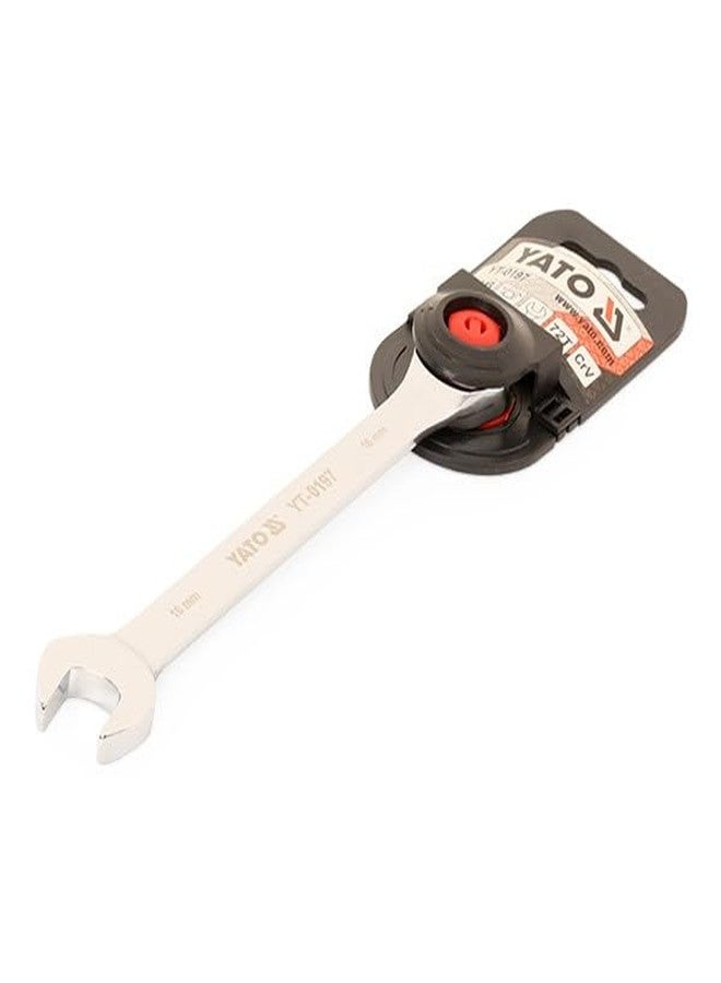 Yato Combination Ratchet Wrench YT-0197 Carbon Steel Spanner Kit Set for Industrial Use Home (16 mm) - Image 2